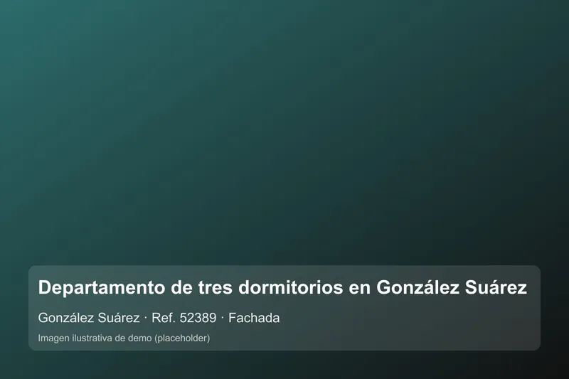 Departamento en venta en González Suárez